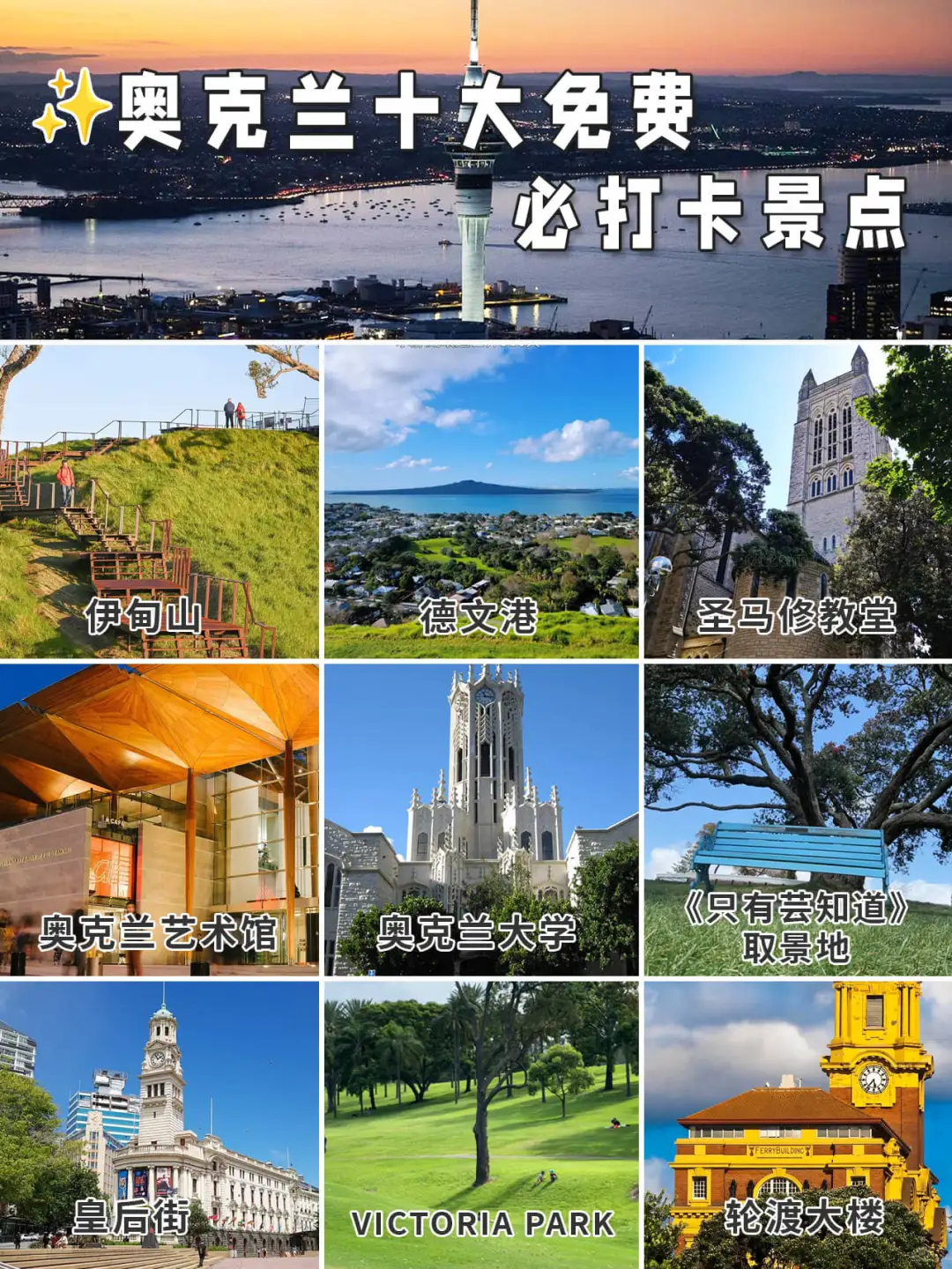 探索奥克兰的十大必访景点