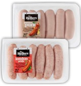 Hellers London Pride or Genuine Pork Sausage 6 Pack