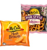 McCain Hash Browns 750g or Onion Rings 500g