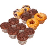 Woolworths Muffins Mixed, Blueberry, Double Choc, Spicy Apple or Raspberry White Choc 6 Pack