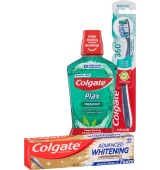 Colgate Whitening 115g, Plax Fresh Mint 500ml or 360 1 Pack