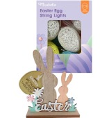 Easter Battery Operated Egg Shaped Lights or Easter Wooden Bunny Table Top