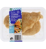 Woolworths Crumbed Chicken Breast Schnitzels* 2 Pack