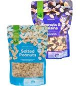 Woolworths Peanuts, Beer Nuts or Peanuts & Raisins 200g