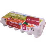 Henergy Value Size 6 Eggs 18 Pack