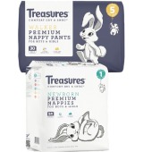 Treasures Bulk Nappies 30-54 Pack or Nappy Pants 28-34 Pack
