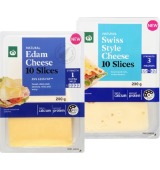 Woolworths Natural Cheese Slices 200g