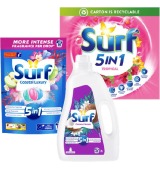 Surf Laundry Powder 3kg, Laundry Liquid 2L or Laundry Capsules 30s
