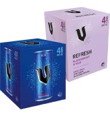 V Energy or V Refresh 250ml Cans 4 Pack