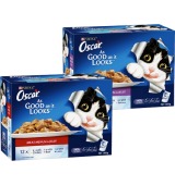 Oscar Multipack Cat Food Pouches 12 Pack